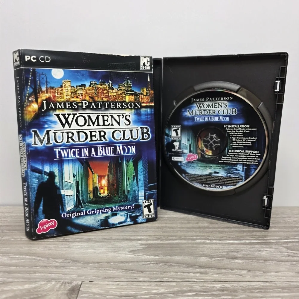 James Patterson Women's Murder Club Twice in a Blue Moon PC CD ROM Game Rated T